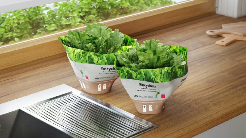 Upm Specialty Papers And Unipaco Create Heat Sealable Salad Pot Wrapper